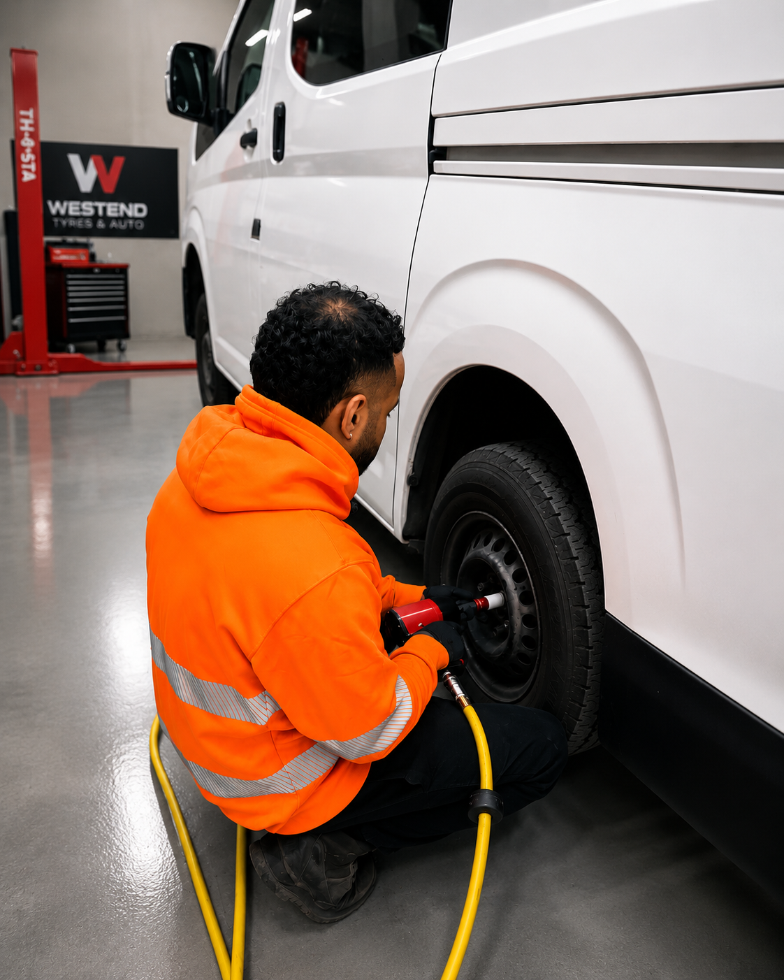 Onsite tyre service at Westend Tyres and Auto