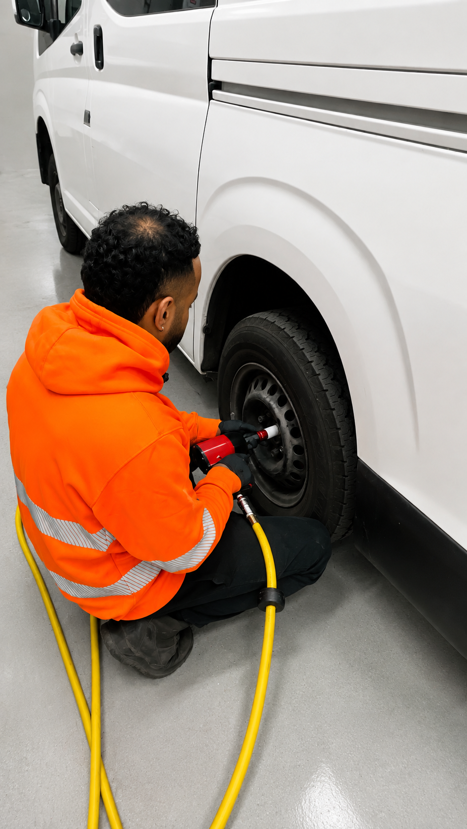 Westend Tyres and Auto tyre service in action